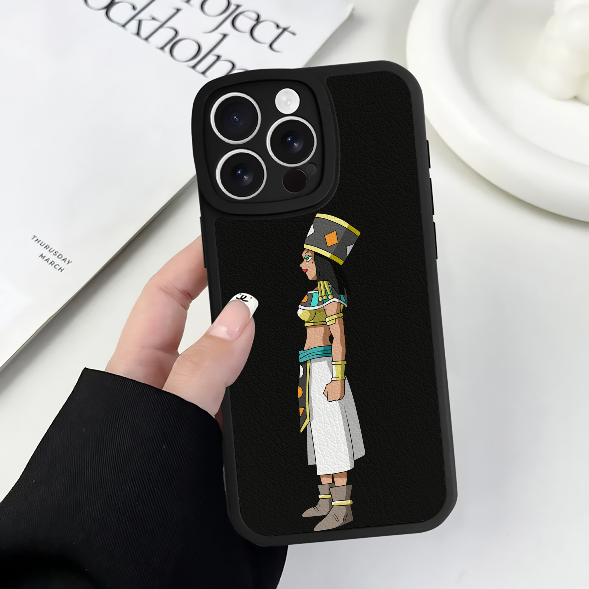 （画像用） ドラゴンボール DRAGON BALL 【iPhone 16シリーズ対応】シリコンスマホケース（レザー調） 材質：シリコン